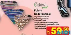 KİWİ PETS FULARLI KEDİ TASMASI